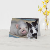 Merkwürdige Freunde Karte (Gelbe Blume)