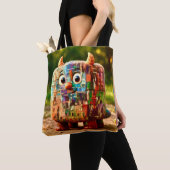 Merkwürdige Freunde – Patchwork-Würfel-Monster Pos Tasche (Von Nahem)