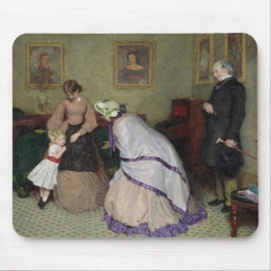 Merkwürdige Gesichter (w/c u. bodycolour auf Mousepad