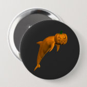 Merkwürdige Halloween-Dolphin Button (Vorne & Hinten)