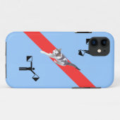 Merkwürdige Kunst mit Katze Case-Mate iPhone Hülle (Rückseite (Horizontal))