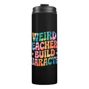 Merkwürdige Lehrer bauen Charakter - farbenfrohe K Thermosbecher