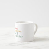 Merkwürdige Lehrer bauen Charakter Retro-Lehrer Espressotasse (Vorderseite Rechts)