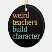 Merkwürdige Lehrer bauen Charakter Retro-Lehrer Keramik Ornament (Links)
