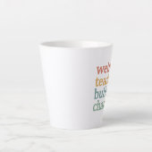 Merkwürdige Lehrer bauen Charakter Retro-Lehrer Milchtasse (Vorderseite)