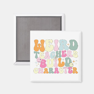 Merkwürdige Lehrer bauen Charakterlehrer Cool Magnet