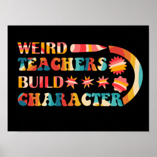 Merkwürdige Lehrer erstellen Poster