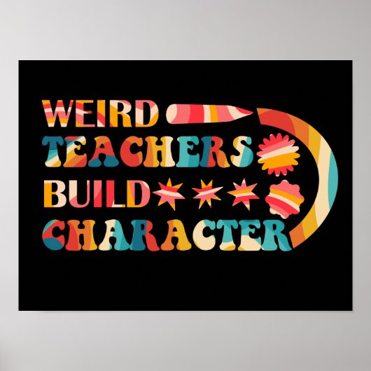 Merkwürdige Lehrer erstellen Poster (Vorne)