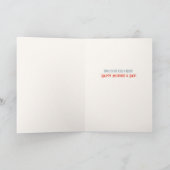 Merkwürdige Mamas Niedliche Herzblorkarte Karte (Innenseite)