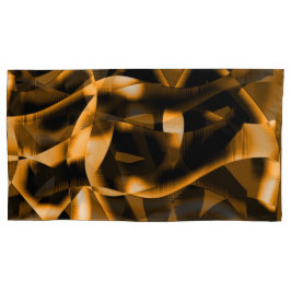 Merkwürdige Medaille verbrannter Bänder, orange Fa Kissenbezug