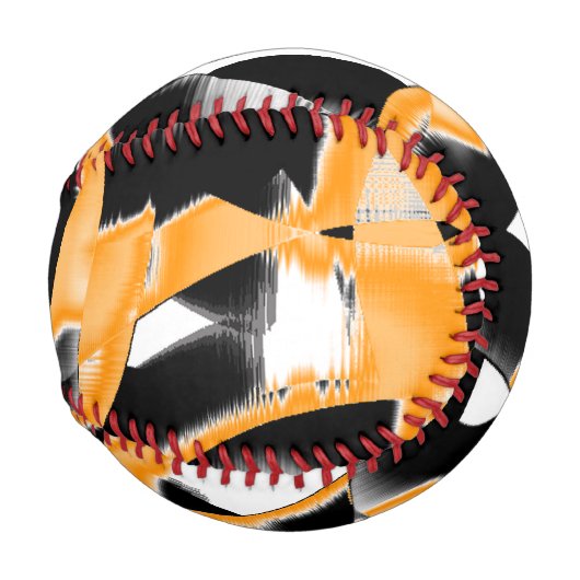 Merkwürdige Medaille verbrannter Bänder, orange we Baseball (Vorne Rechts)