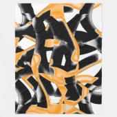 Merkwürdige Medaille verbrannter Bänder, orange we Fleecedecke (Vorderseite)