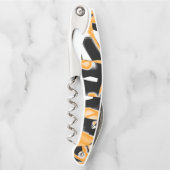 Merkwürdige Medaille verbrannter Bänder, orange we Kellnermesser (Vorderseite)