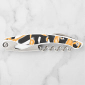 Merkwürdige Medaille verbrannter Bänder, orange we Kellnermesser (Vorderseite)