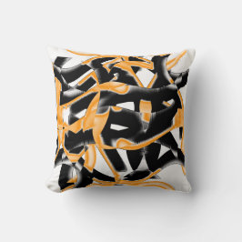 Merkwürdige Medaille verbrannter Bänder, orange we Kissen