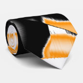 Merkwürdige Medaille verbrannter Bänder, orange we Krawatte (Gerollt)