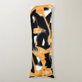 Merkwürdige Medaille verbrannter Bänder, orange we Seitenschläferkissen (Vorderseite Vertikal)