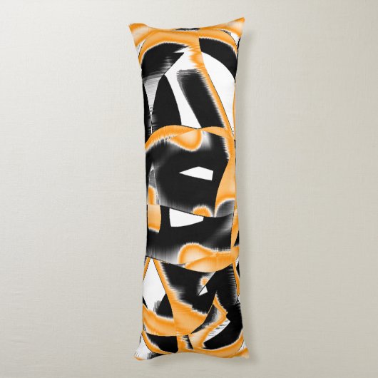 Merkwürdige Medaille verbrannter Bänder, orange we Seitenschläferkissen (Rückseite (Vertikal))