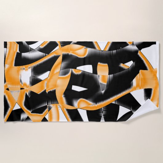 Merkwürdige Medaille verbrannter Bänder, orange we Strandtuch (Vorderseite)