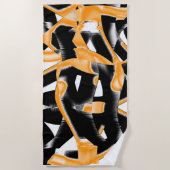 Merkwürdige Medaille verbrannter Bänder, orange we Strandtuch (Vorderseite)