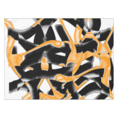 Merkwürdige Medaille verbrannter Bänder, orange we Tischdecke (Vorderseite (Horizontal))