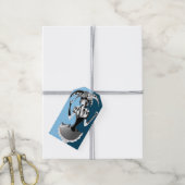 Merkwürdige Narrenblaue Geschenkanhänger (Mit Garn)