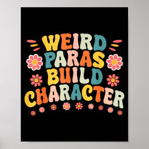Merkwürdige Paras Bauen Charaktere Lustiger Para B Poster