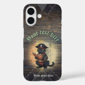 Merkwürdige Piratenkatze entziffert alte Geheimnis Case-Mate iPhone Hülle (Rückseite)