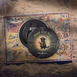 Merkwürdige Piratenkatze entziffert alte Geheimnis Flaschenöffner