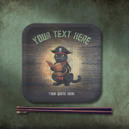 Merkwürdige Piratenkatze entziffert alte Geheimnis Pappteller