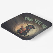 Merkwürdige Piratenkatze entziffert alte Geheimnis Pappteller (Gewinkelt)