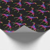 Merkwürdige Psychedelic Giraffe Geschenkpapier (Ecke)