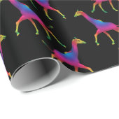 Merkwürdige Psychedelic Giraffe Geschenkpapier (Rolleneckpunkt)