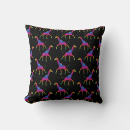 Merkwürdige Psychedelic Giraffe Kissen