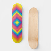 Merkwürdige Rainbow Square Skateboard (Vorderseite)