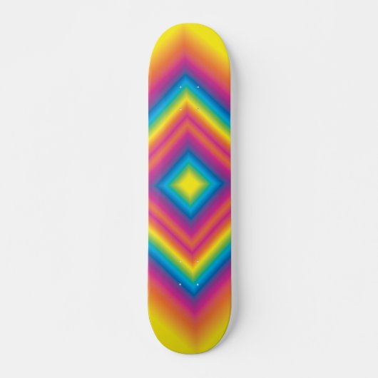Merkwürdige Rainbow Square Skateboard (Vorne)
