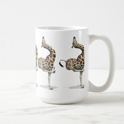 Merkwürdige Sportive Giraffe Kaffeetasse (Rechts)
