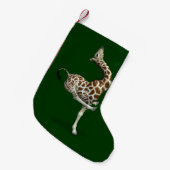 Merkwürdige Sportive Giraffe Kleiner Weihnachtsstrumpf (Vorderansicht (hängend))