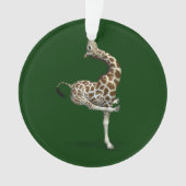 Merkwürdige Sportive Giraffe Ornament (Vorderseite)