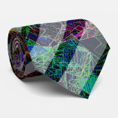 Merkwürdige Streifen, bunt seltsame Linien und Qua Krawatte (Gerollt)