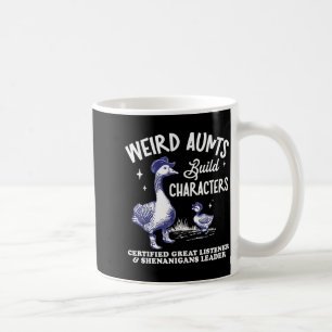 Merkwürdige Tante baut Charakter Lustige alberne G Kaffeetasse