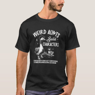 Merkwürdige Tanten bilden Charaktere, lustige Ente T-Shirt