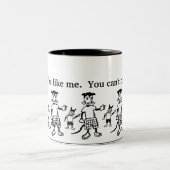 Merkwürdige Tier-Tasse Zweifarbige Tasse (Mittel)