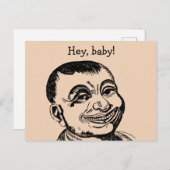 Merkwürdige Typ Postkarte (Vorne/Hinten)