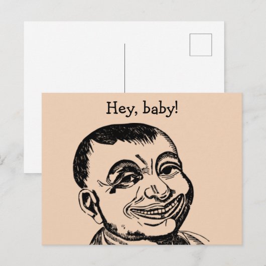 Merkwürdige Typ Postkarte (Vorne/Hinten)