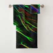 Merkwürdige und abstrakte Verwirrung bunter Kratze Badhandtuch Set (Insitu)