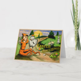 Merkwürdige Vintage Osterkarte Feiertagskarte
