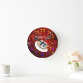 Merkwürdige Weihnachts-Clammy Claus Wall Clock Runde Wanduhr (Zuhause)