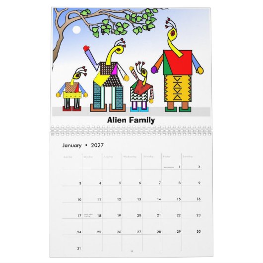 Merkwürdiger Kalender der Familien-2012 (Jan 2027)