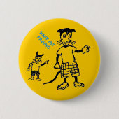 Merkwürdiger Tierknopf Button (Vorderseite)